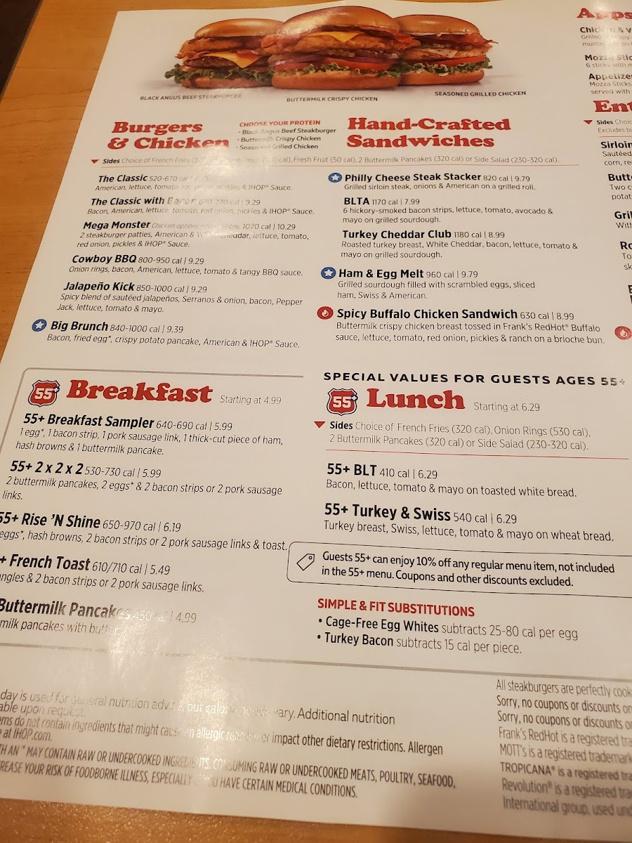 IHOP Photo Menu 1