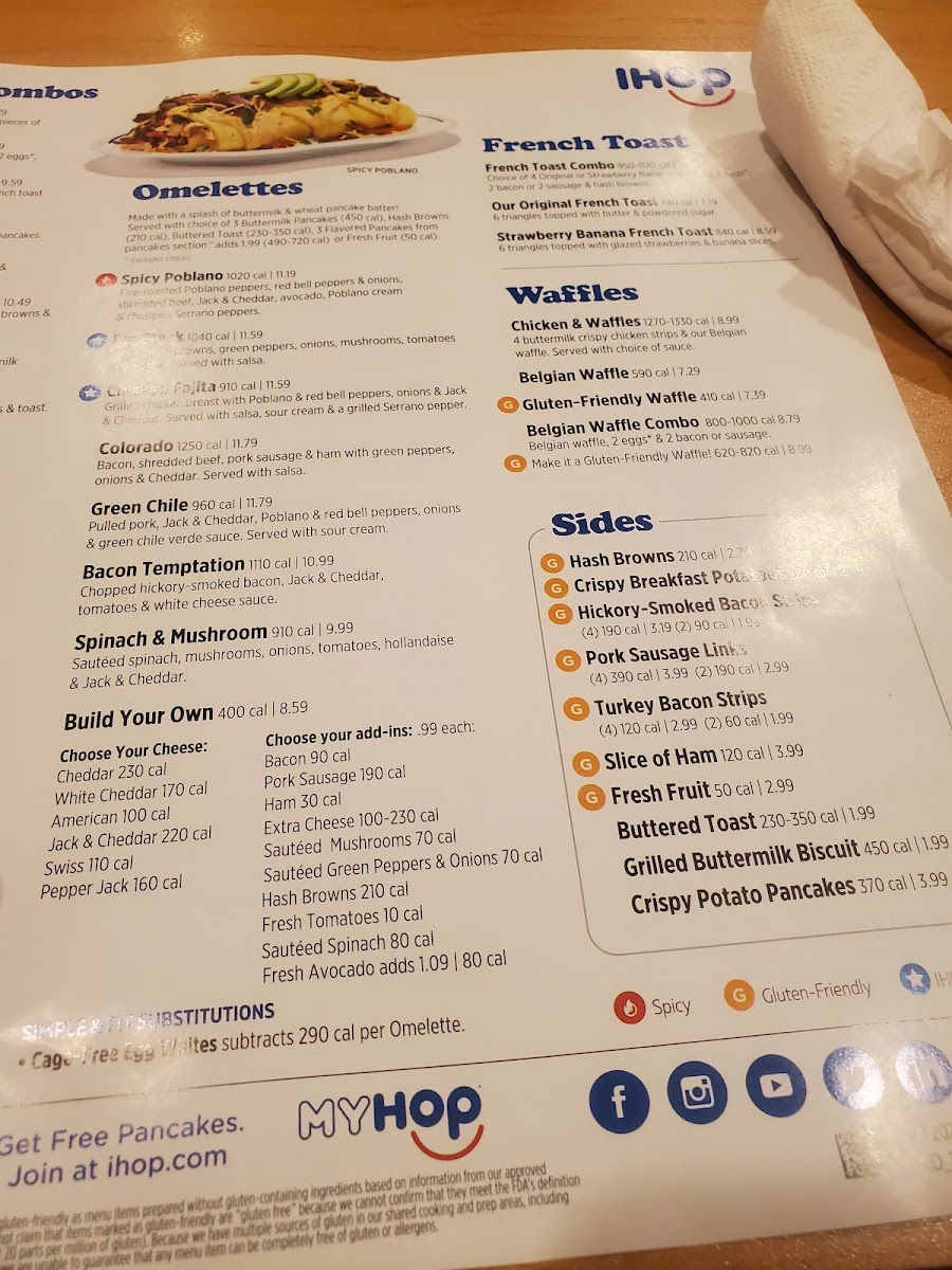 IHOP Photo Menu 3
