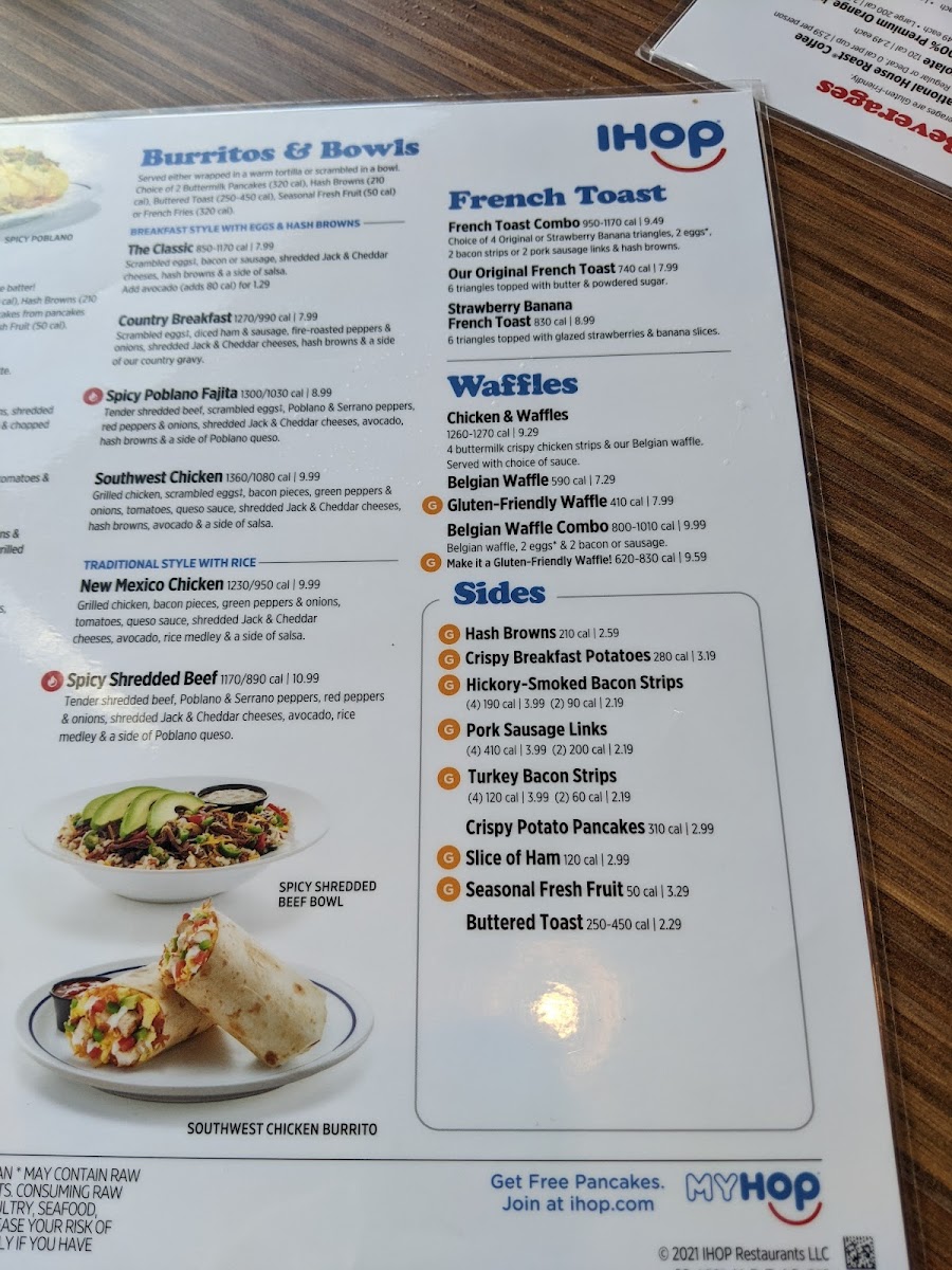 IHOP Photo Menu 7