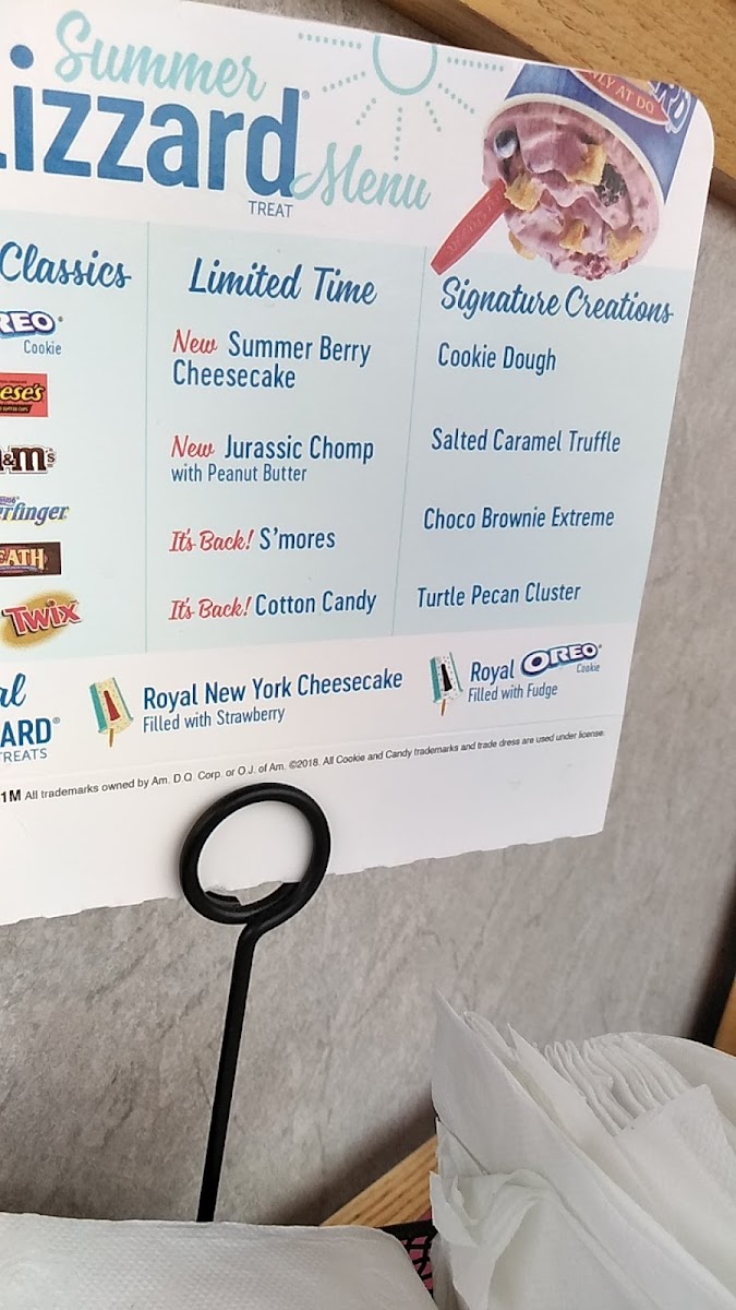 Dairy Queen Grill & Chill Photo Menu 1