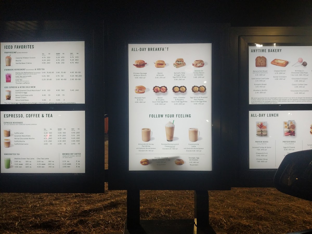 Starbucks Photo Menu 2