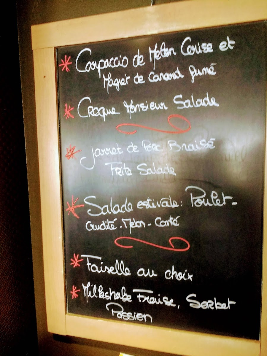 Le Bistrot Photo Menu 1