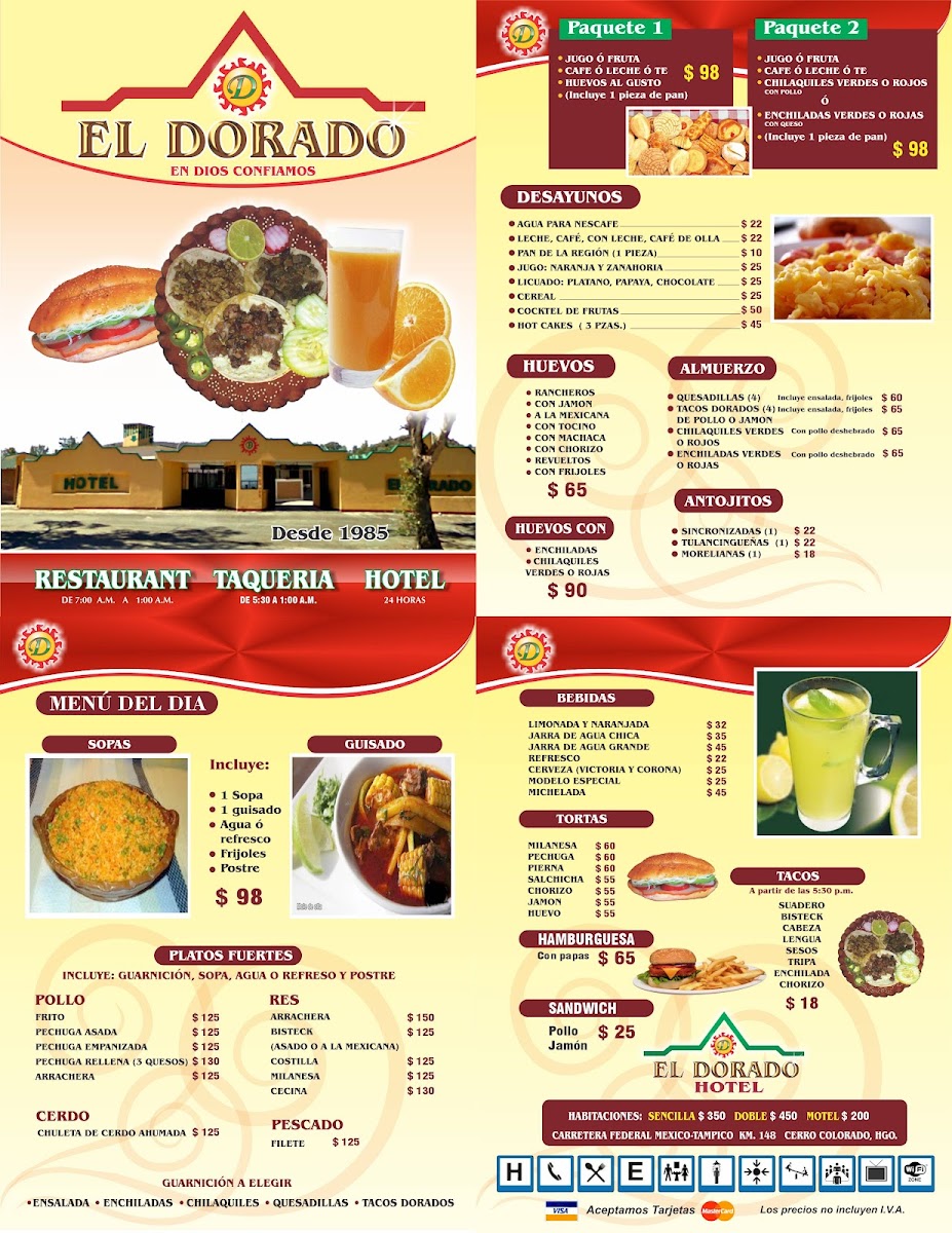 El Dorado Photo Menu 2