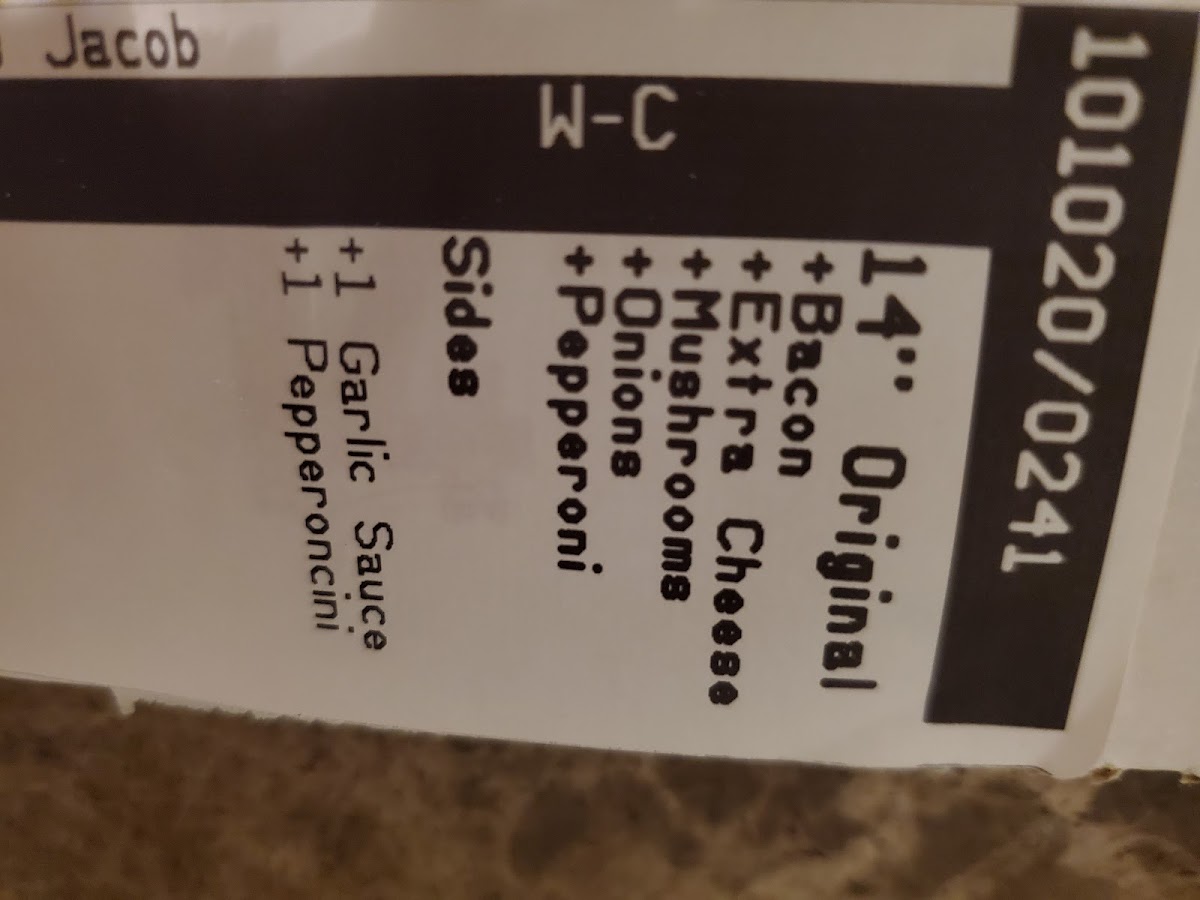 Papa Johns Pizza Photo Menu 1
