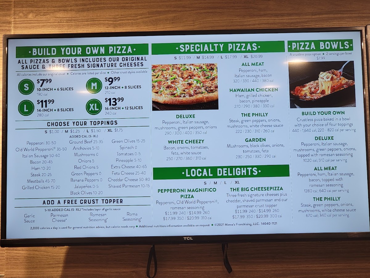 Marco's Pizza Photo Menu 1
