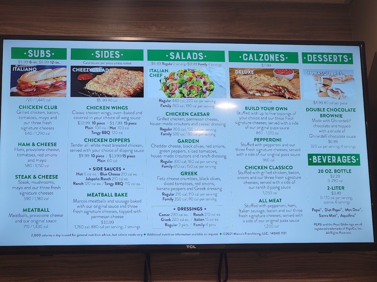 Marco's Pizza Photo Menu 2