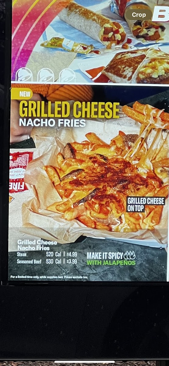 Taco Bell Photo Menu 1