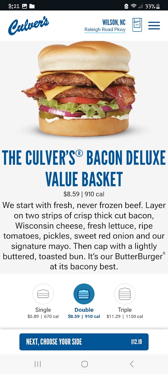 Culver’s Photo Menu 1