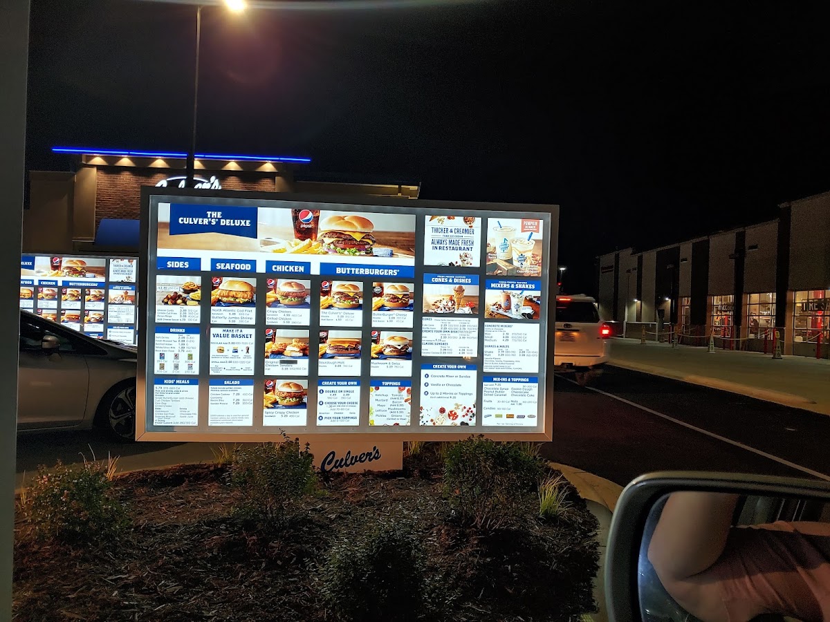 Culver’s Photo Menu 10