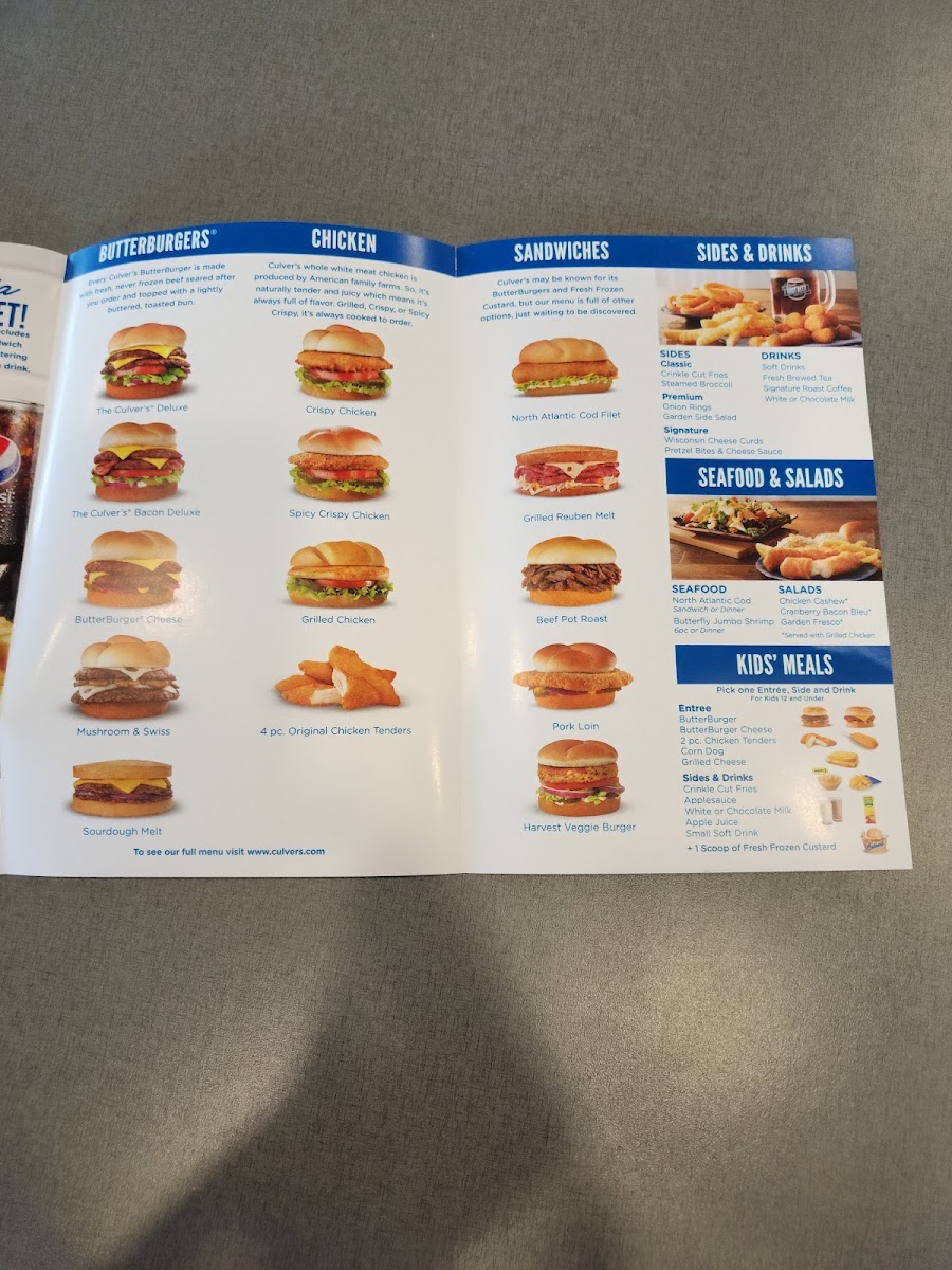 Culver’s Photo Menu 6
