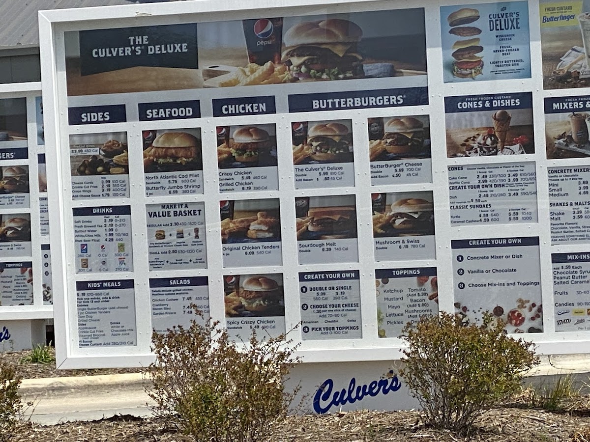 Culver’s Photo Menu 7