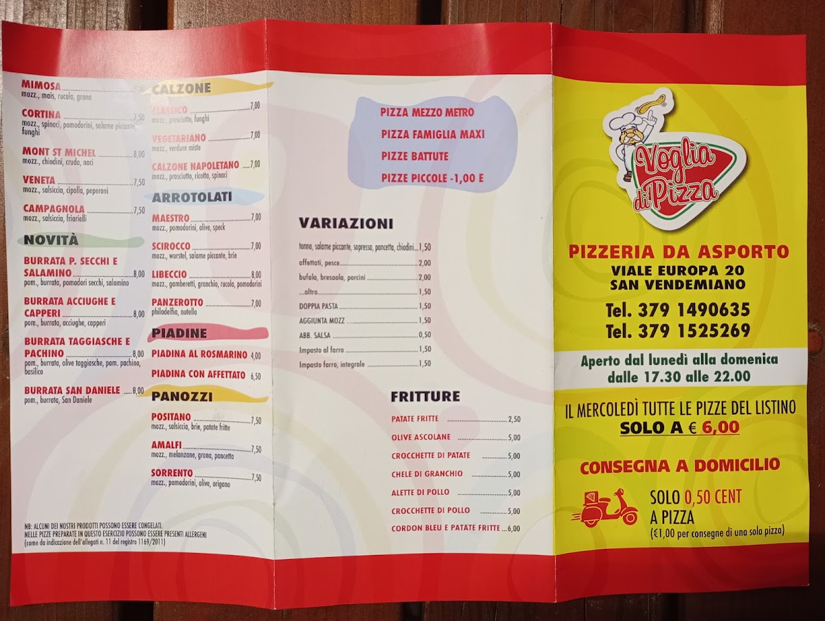 Voglia di Pizza Photo Menu 1