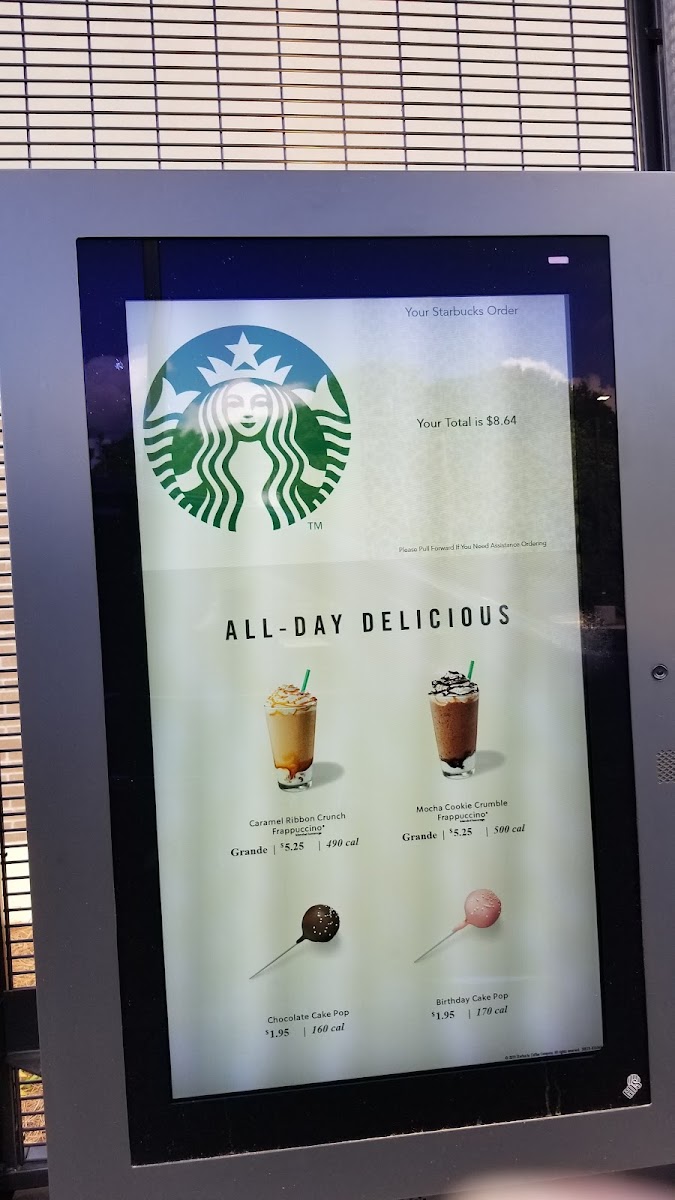 Starbucks Photo Menu 1