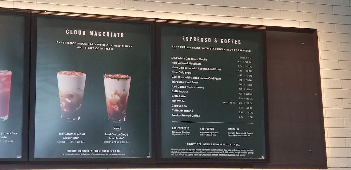 Starbucks Photo Menu 3