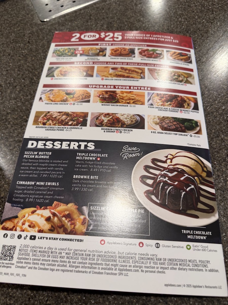 Applebee's Grill + Bar Photo Menu 2