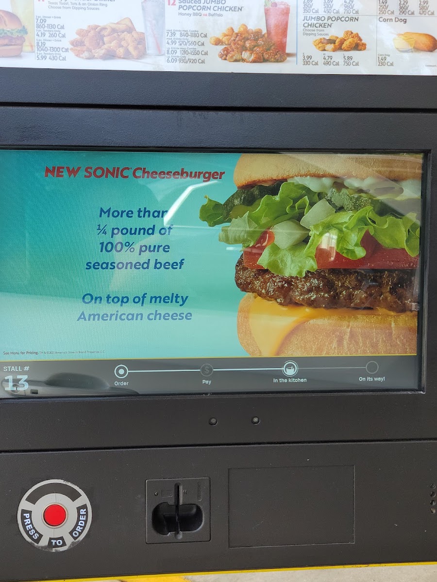Sonic Drive-In Photo Menu 10