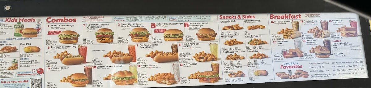 Sonic Drive-In Photo Menu 5