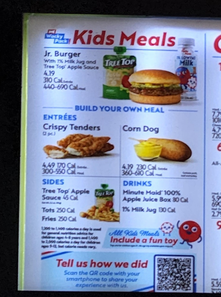 Sonic Drive-In Photo Menu 8