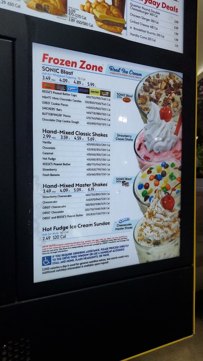 Sonic Drive-In Photo Menu 9
