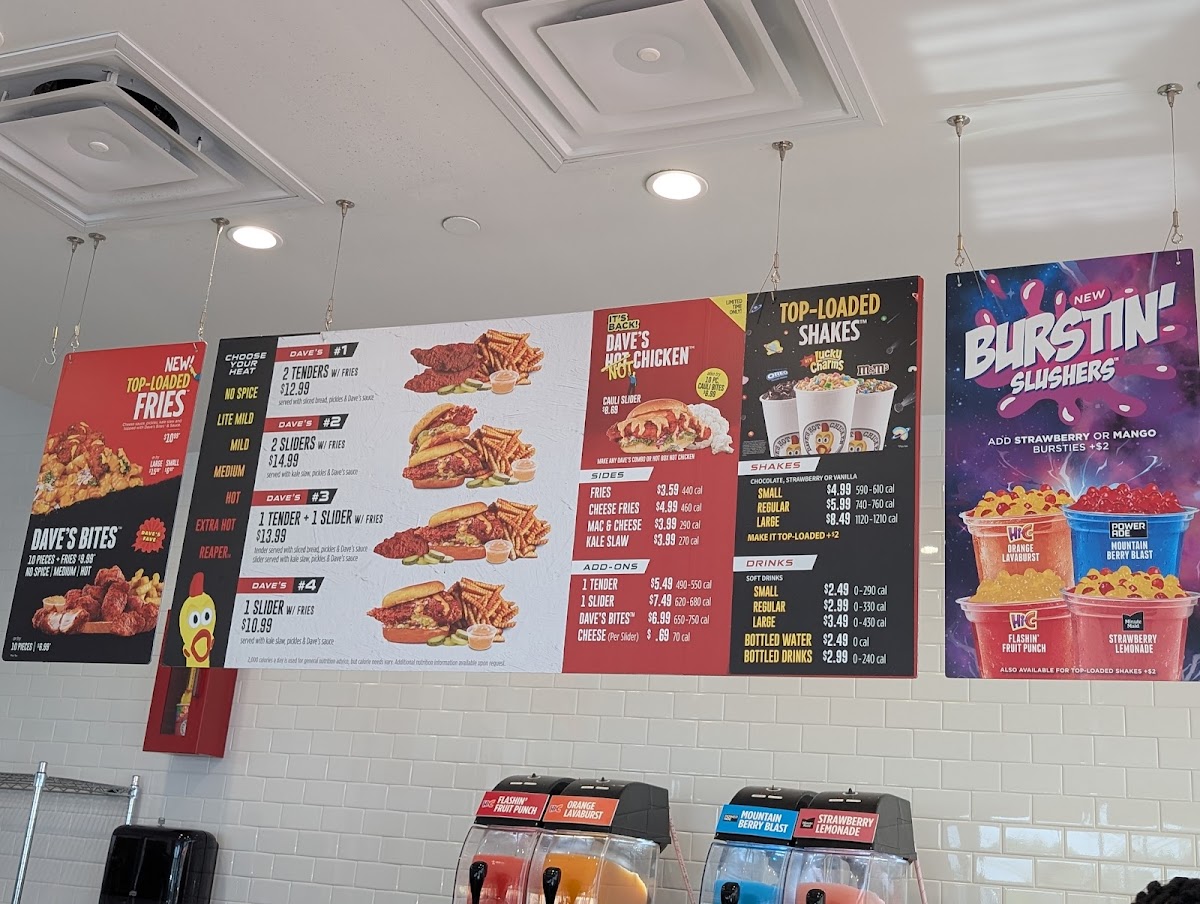 Dave's Hot Chicken Photo Menu 2