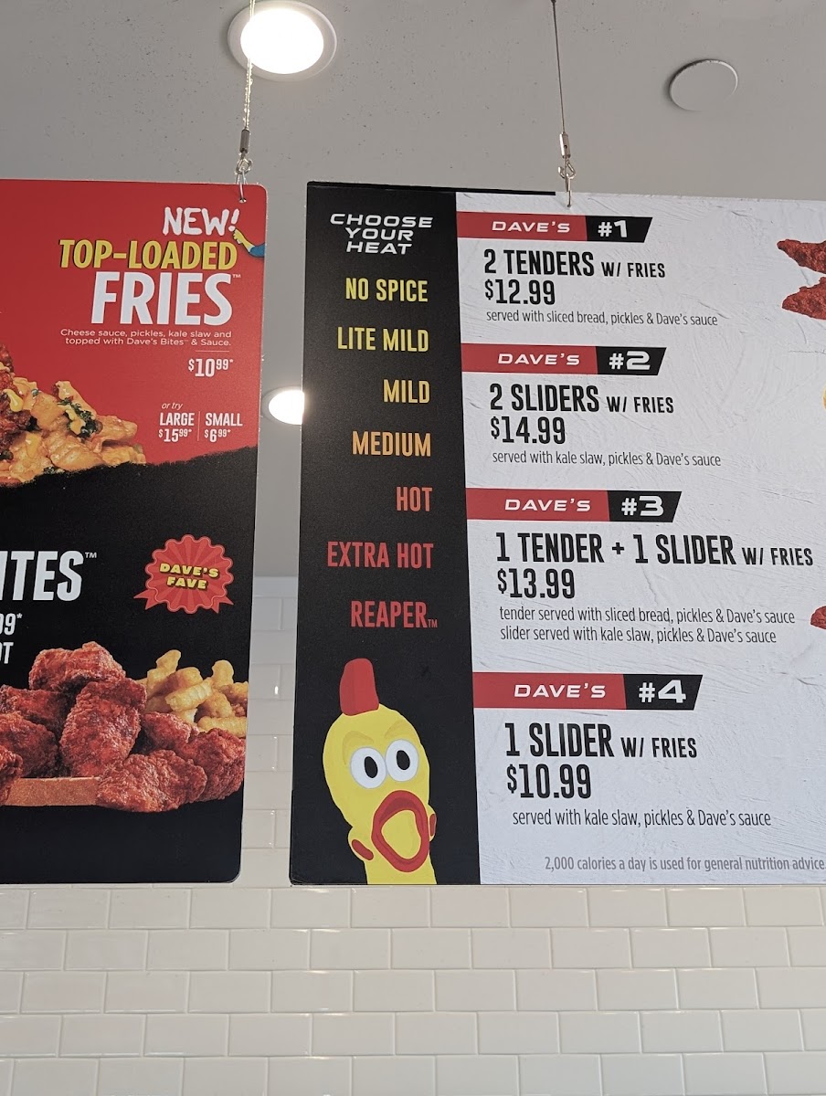 Dave's Hot Chicken Photo Menu 3