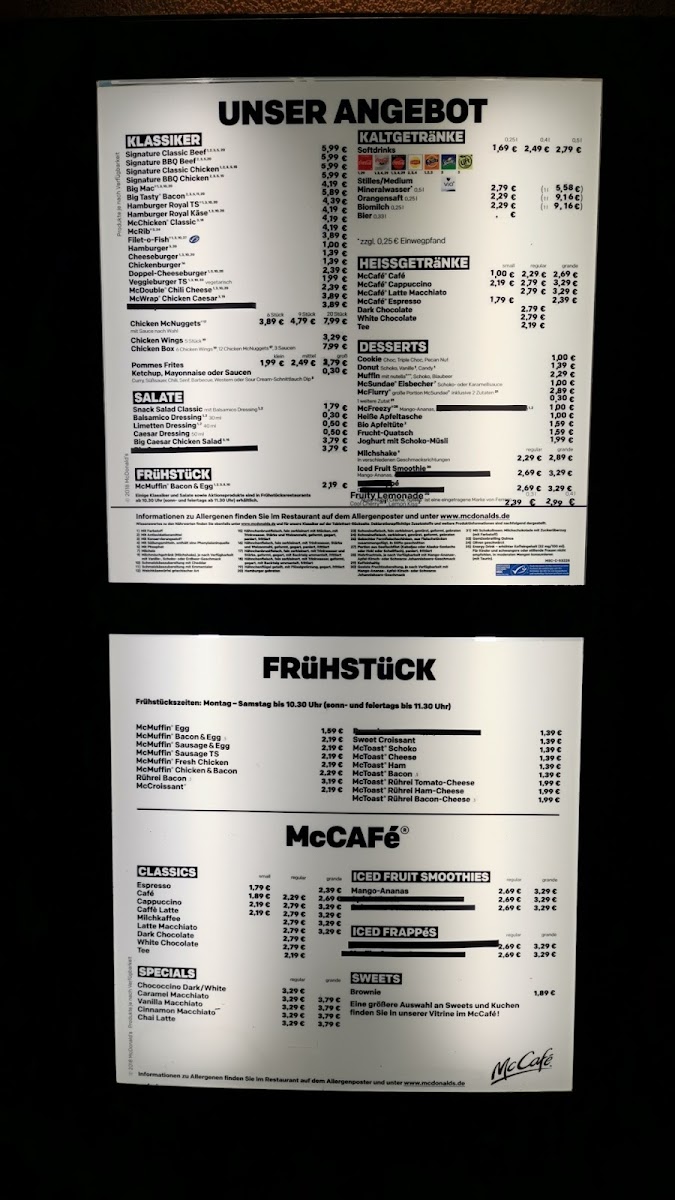McDonald's Photo Menu 2