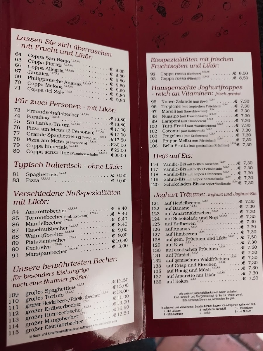 Eiscafé San Remo Photo Menu 3