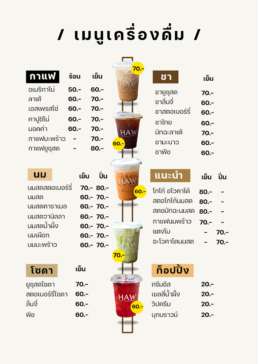 หาว COFFEE Photo Menu 1