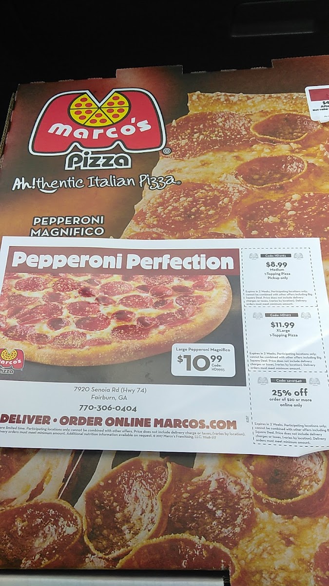Marco's Pizza Photo Menu 2