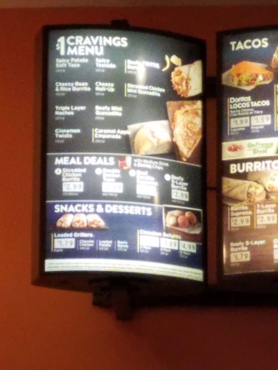Taco Bell Photo Menu 4