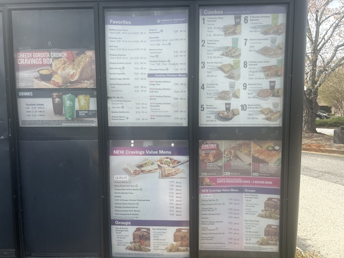 Taco Bell Photo Menu 1