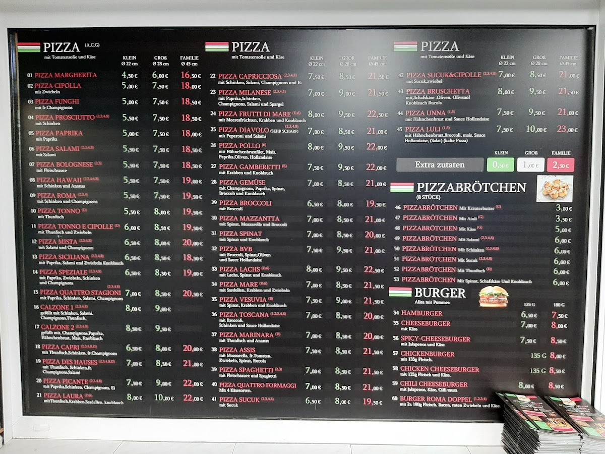 Pizzeria Roma Photo Menu 1