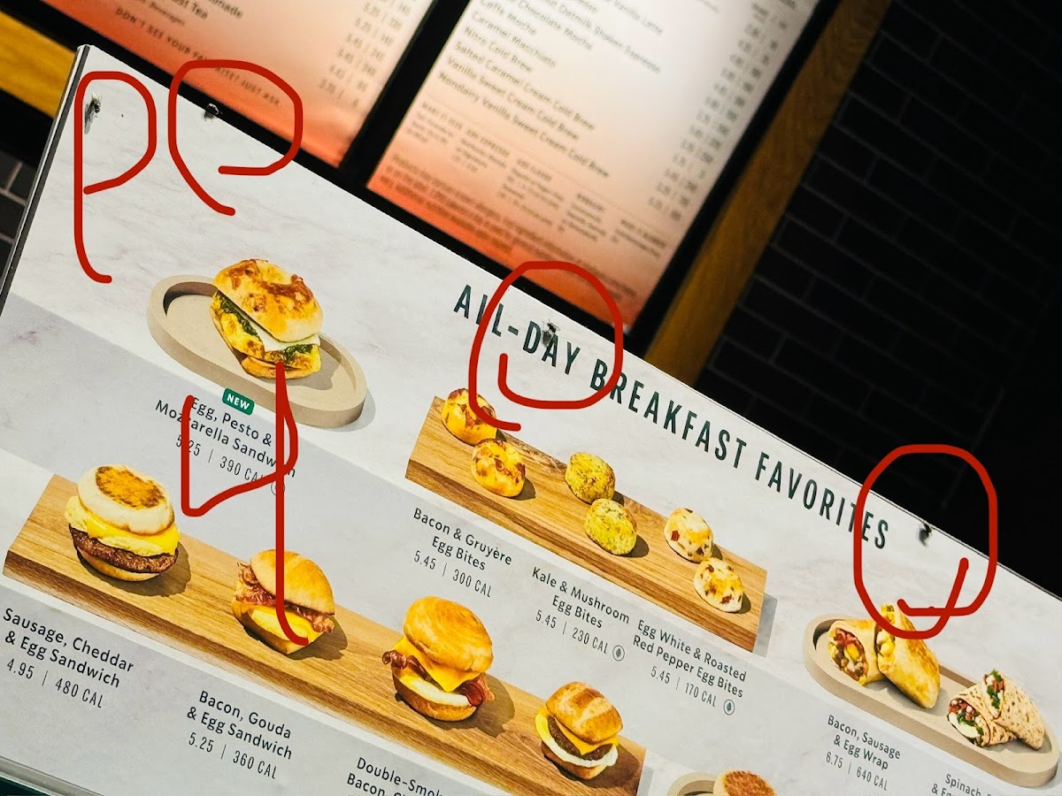 Starbucks Photo Menu 1