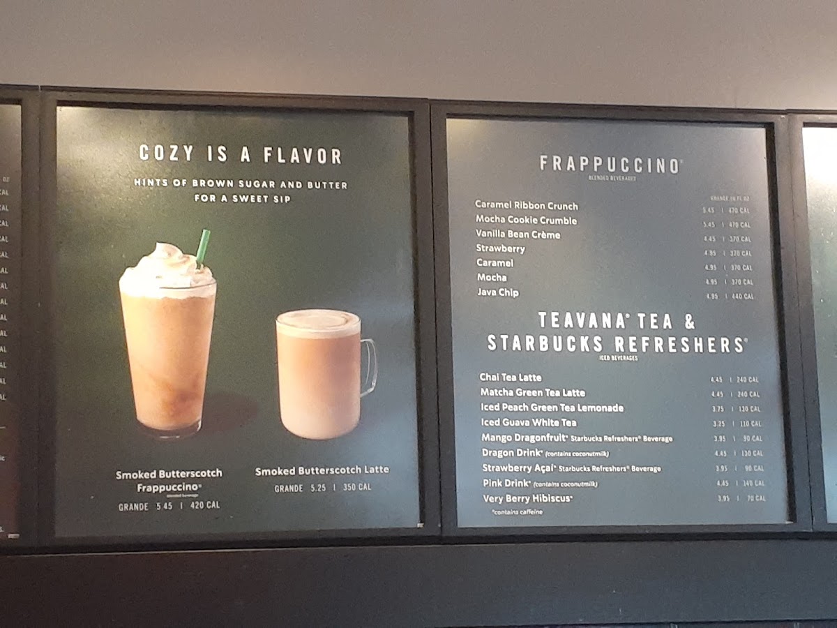 Starbucks Photo Menu 2