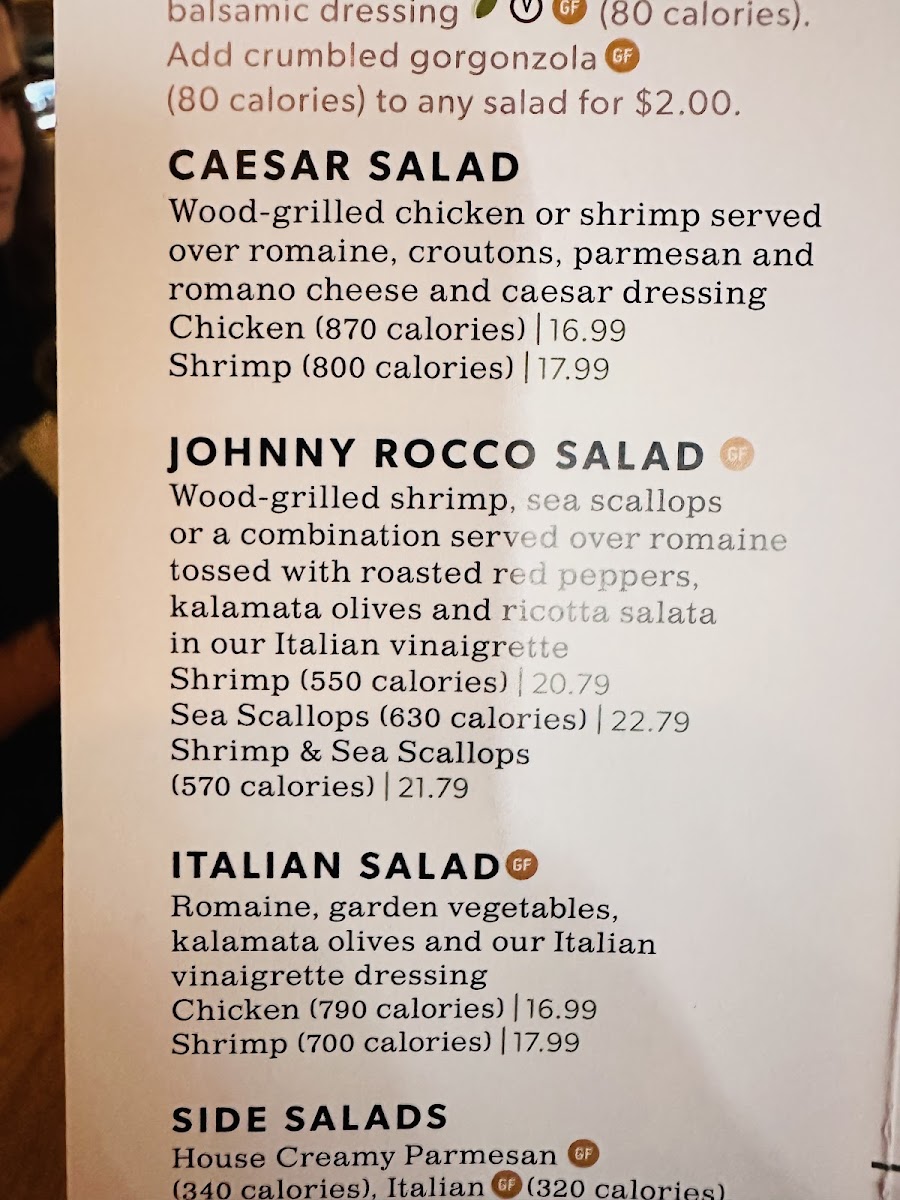 Carrabba's Italian Grill Photo Menu 4