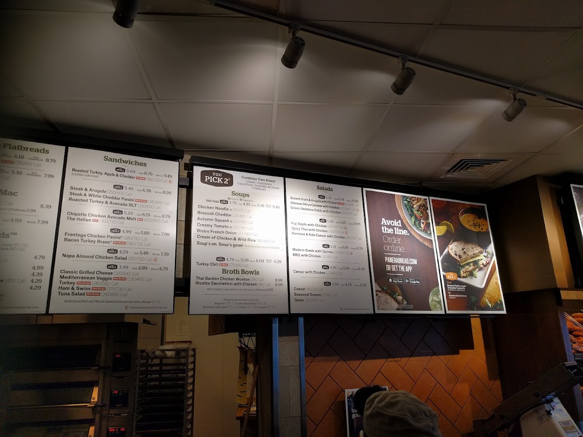 Panera Bread Photo Menu 1