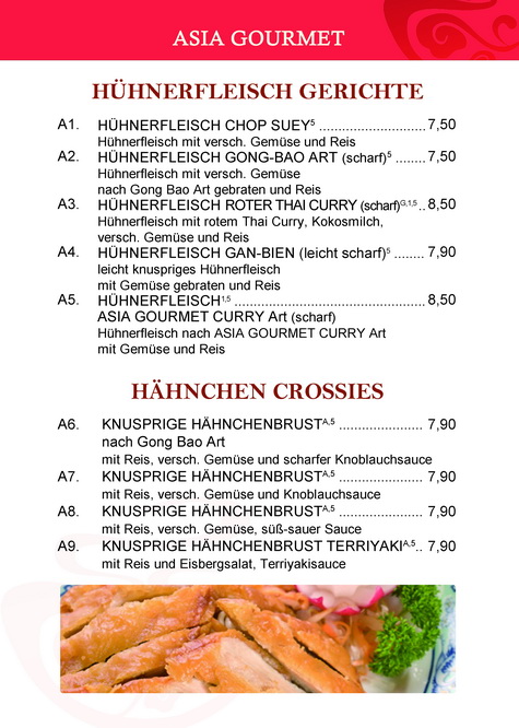 Asia Gourmet Photo Menu 3