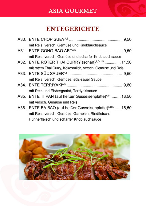 Asia Gourmet Photo Menu 8