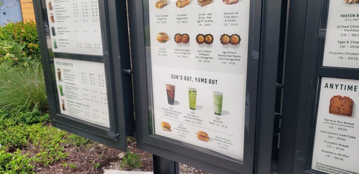 Starbucks Photo Menu 1