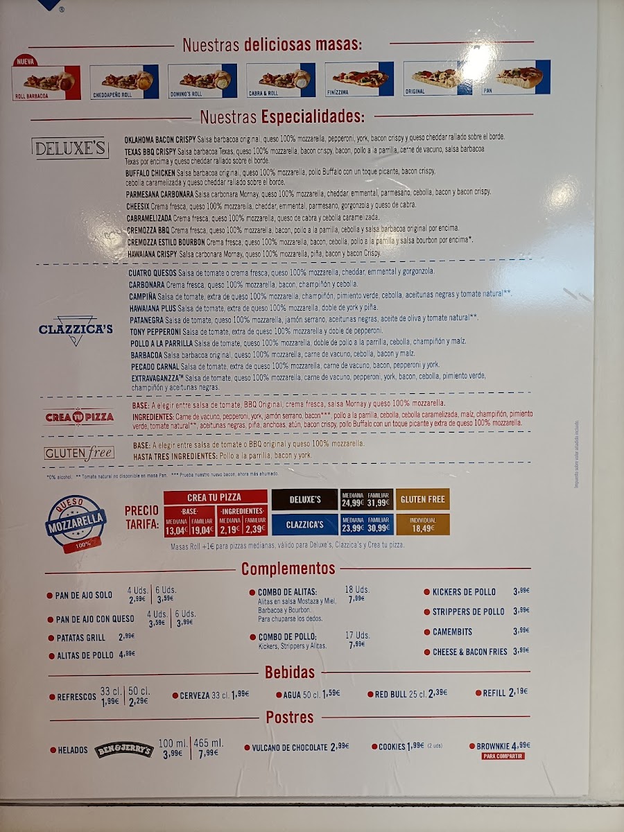 Domino's Pizza Photo Menu 1