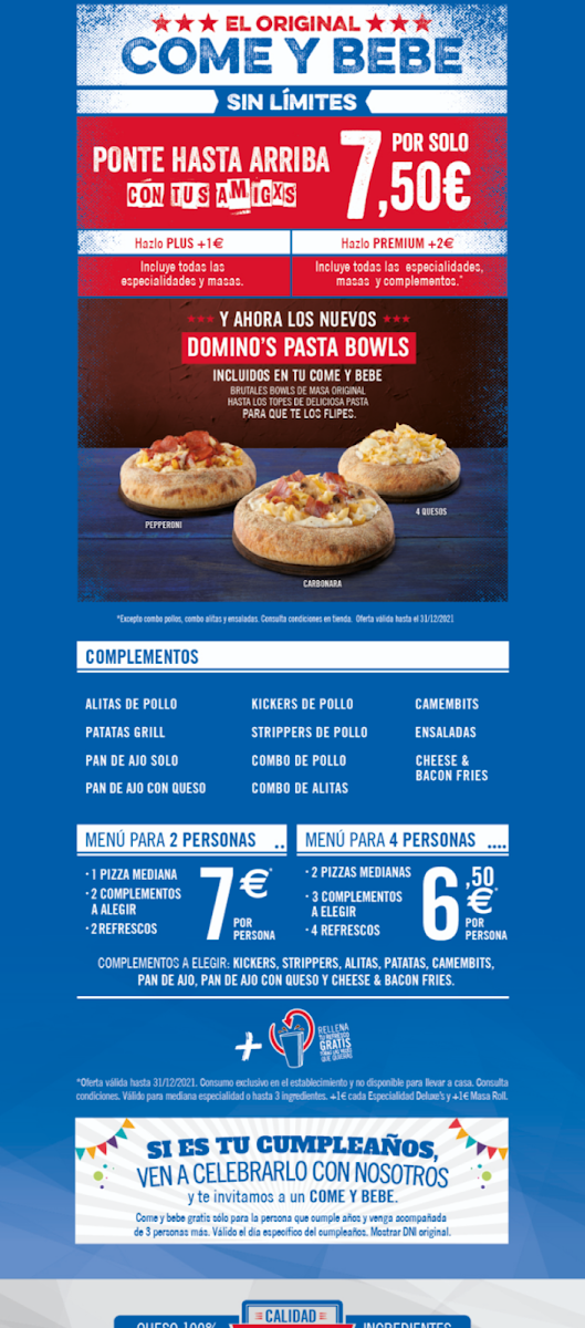 Domino's Pizza Photo Menu 3