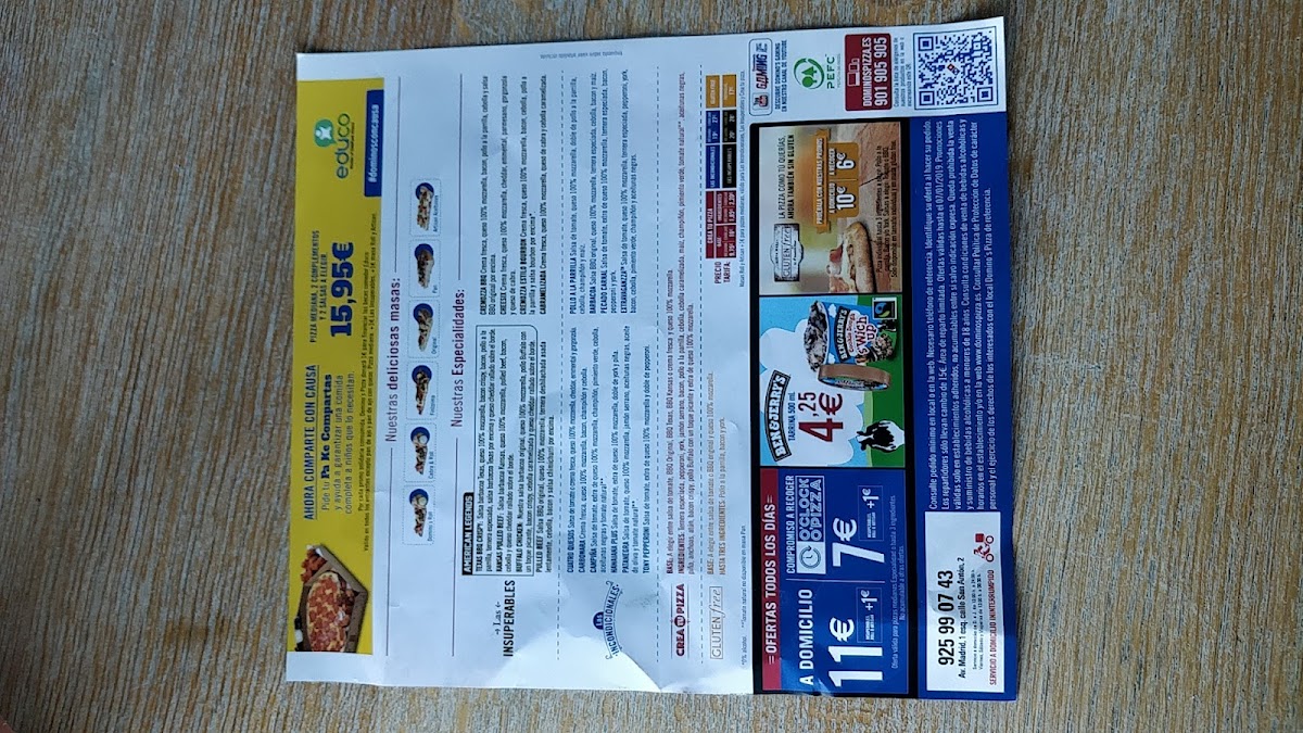 Domino's Pizza Photo Menu 5
