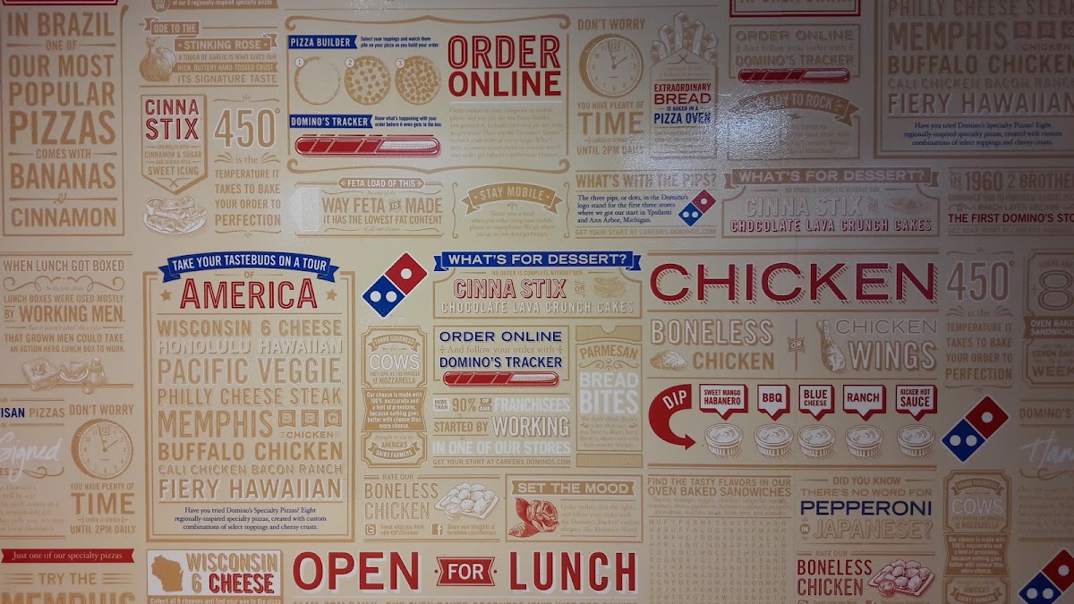 Domino's Pizza Photo Menu 7
