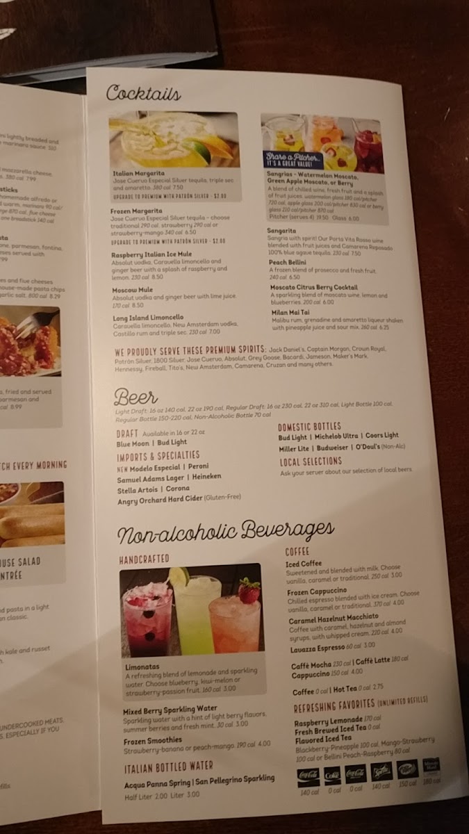 Olive Garden Italian Restaurant Photo Menu 10