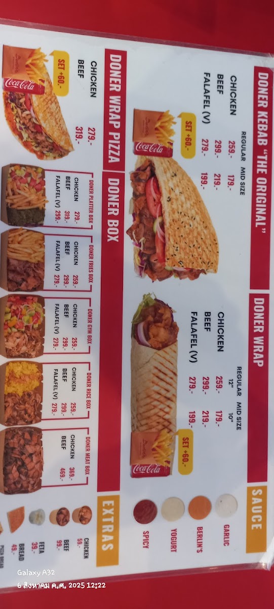 Berlin's Doner Kebab Photo Menu 8
