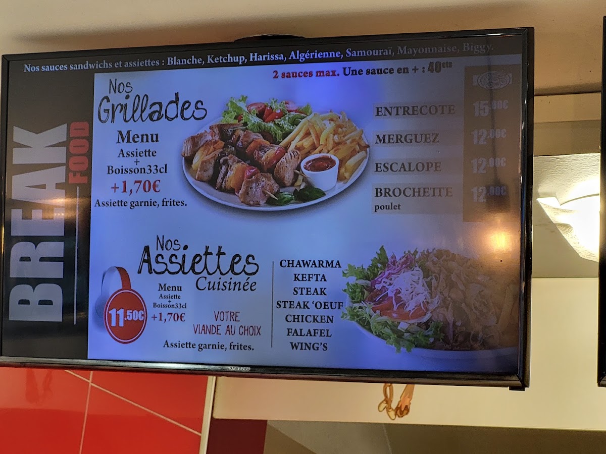 Break Food Photo Menu 2