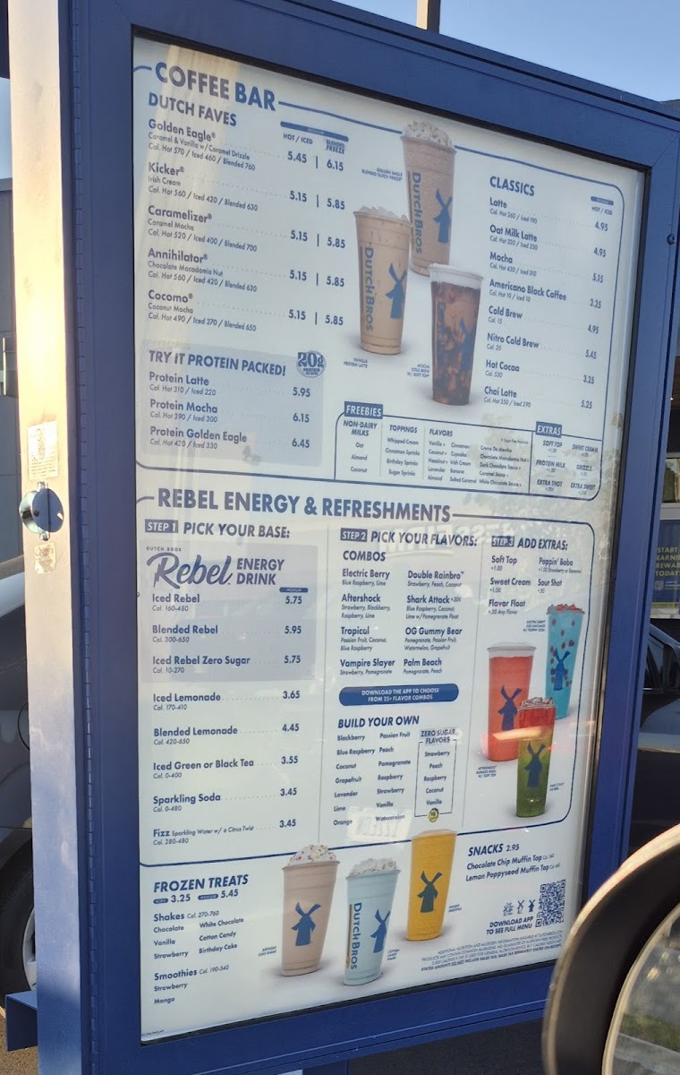Dutch Bros Coffee Photo Menu 2