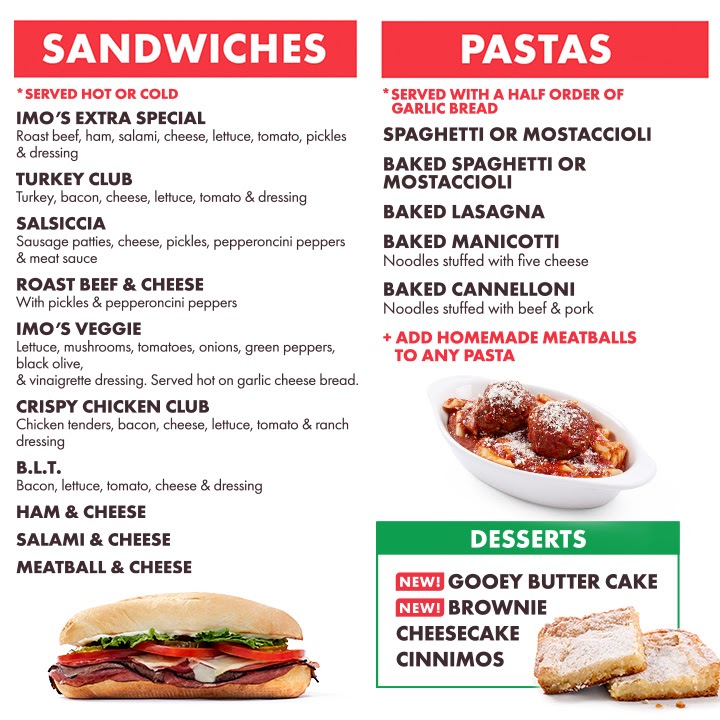 Imo's Pizza Photo Menu 1