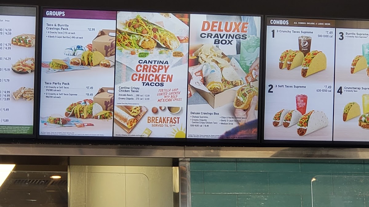 Taco Bell Photo Menu 1