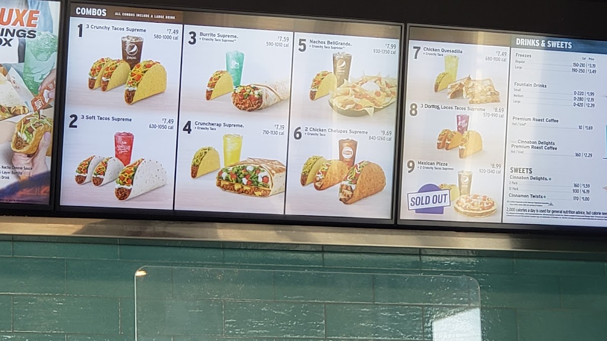 Taco Bell Photo Menu 2